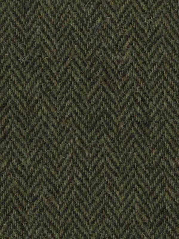 Harris Tweed Vestje Wales Met Revers In Green Island Herringbone - Afbeelding 3