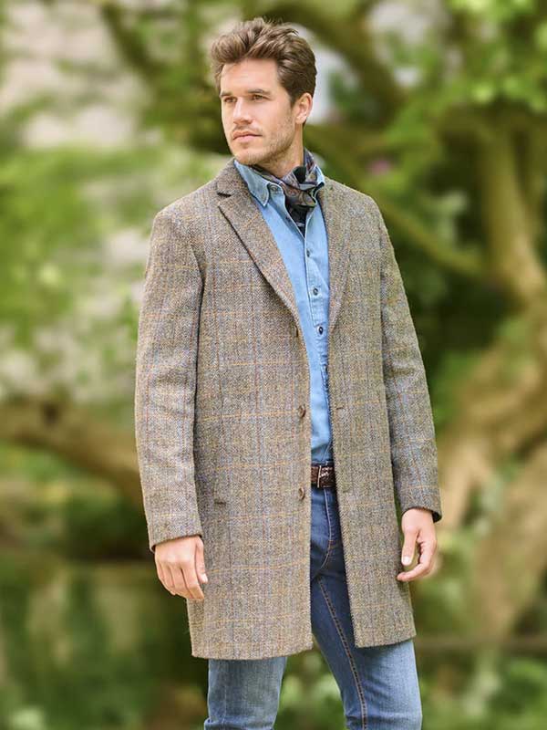 Harris_Tweed_Overjas_631_In_Groen_Blauwe_Visgraat Harris_Tweed_Overjas_631_In_Groen_Blauwe_Visgraat