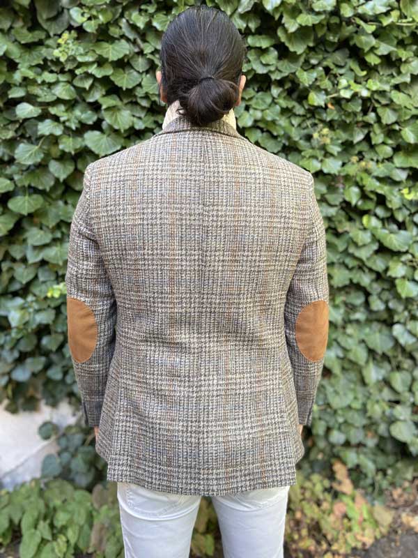 Harris Tweed Jacket London Greystone Overcheck - Afbeelding 3