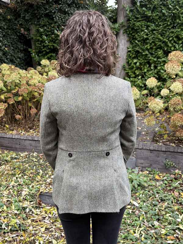 Harris Tweed Dames Jasje Carola In Multigreen - Afbeelding 6
