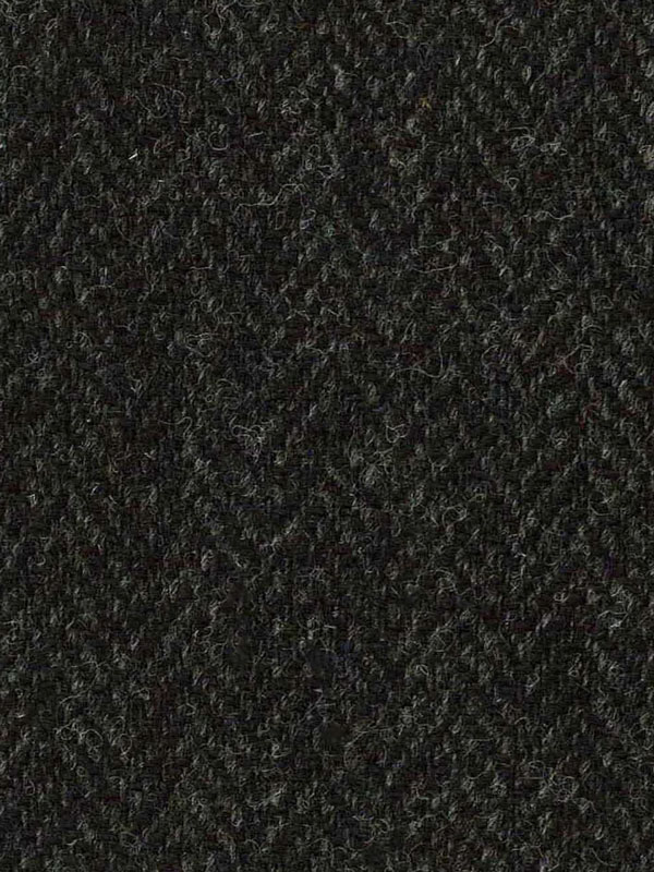 Harris Tweed Vestje Tailor Zonder Revers In Charcoal - Afbeelding 3