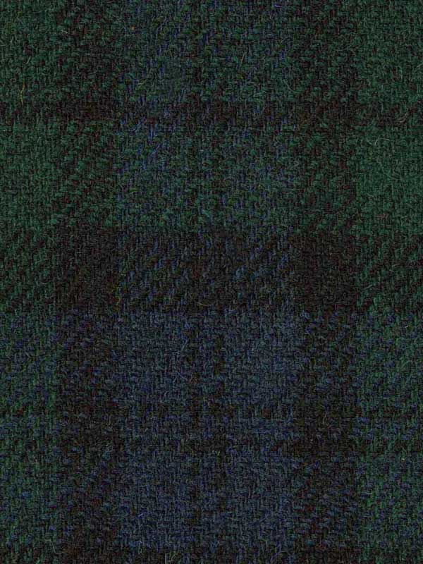 Harris Tweed Vestje Tailor Zonder Revers In Blackwatch - Afbeelding 3