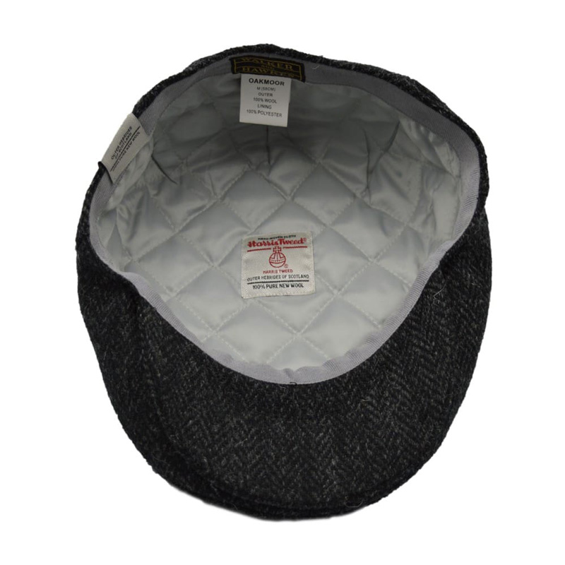 Flat Cap 600 Harris Tweed Antraciet / Gun Metal - Afbeelding 5