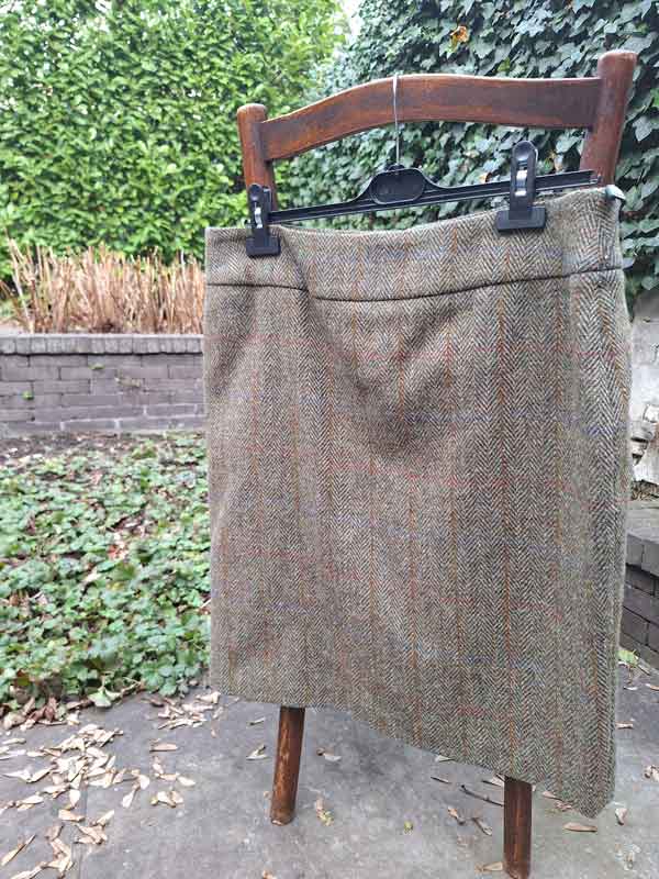 Harris Tweed Dames Rok In Light Green