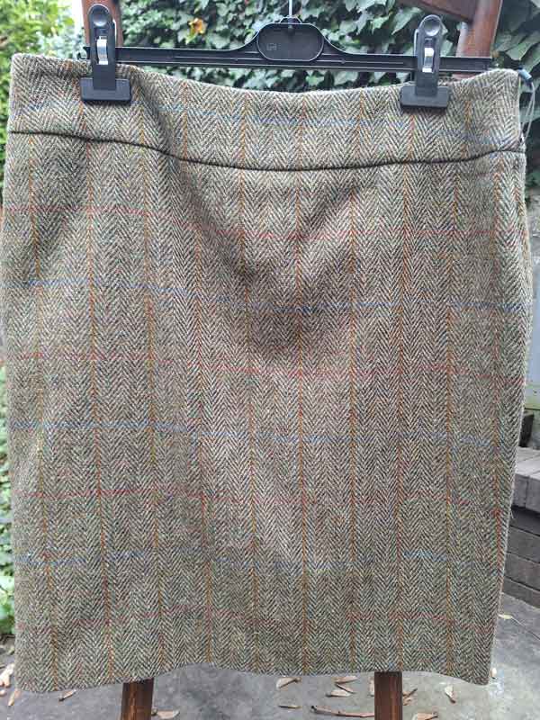 Harris Tweed Dames Rok In Light Green - Afbeelding 3