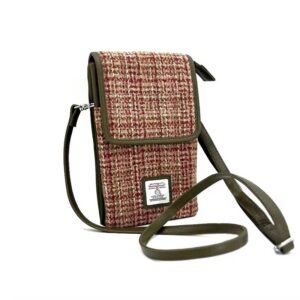 Harris Tweed Mini Crossbody Bag in Maple