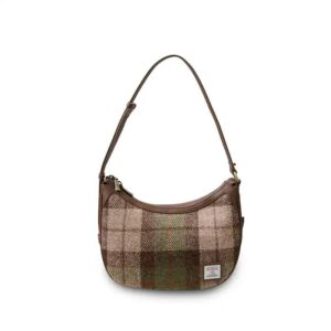Harris Tweed Shoulder Bag, The Ellon, Islander, Chestnut Tartan