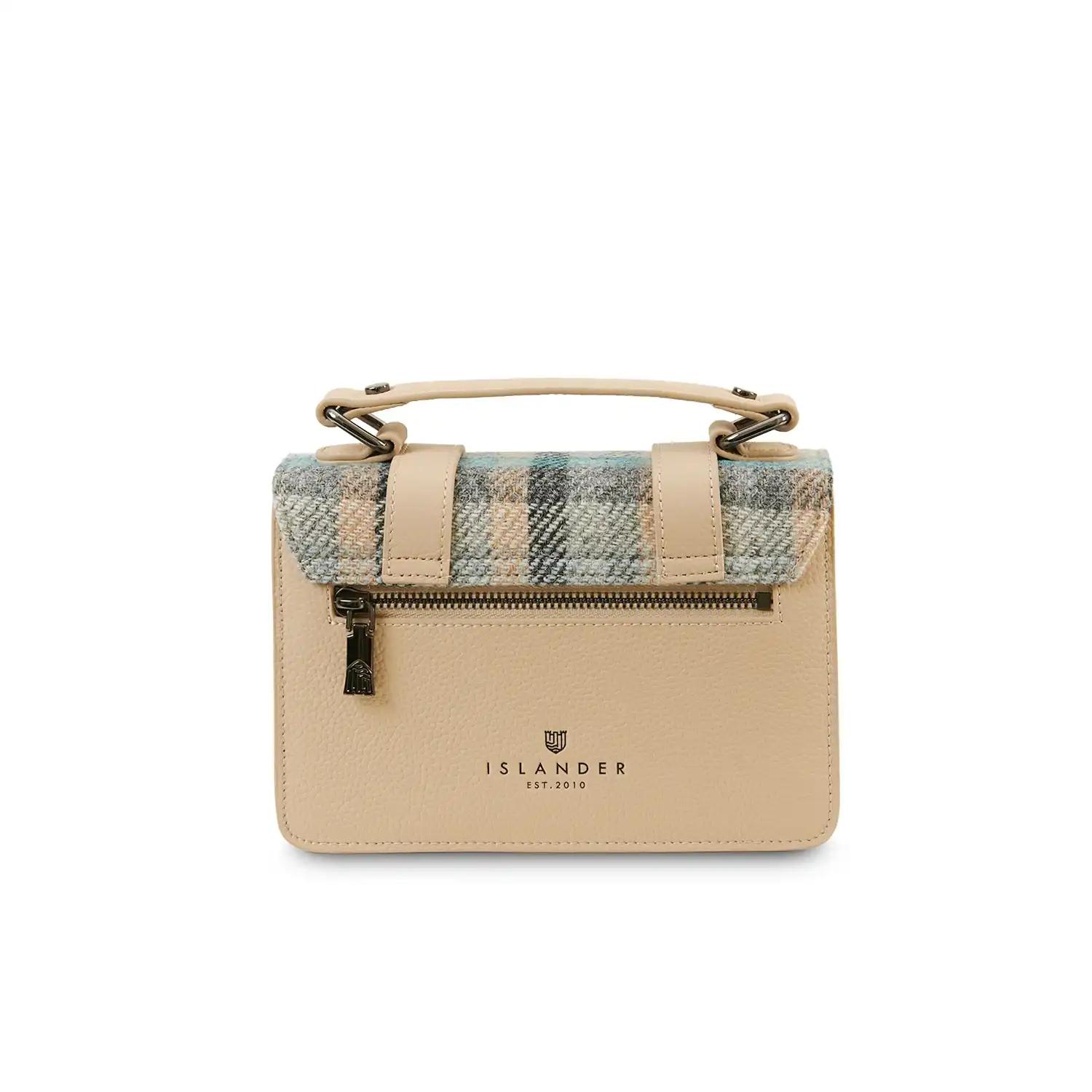 Harris Tweed Clutch, The Leather Mini Satchel, Islander, Islander Tartan - Afbeelding 3