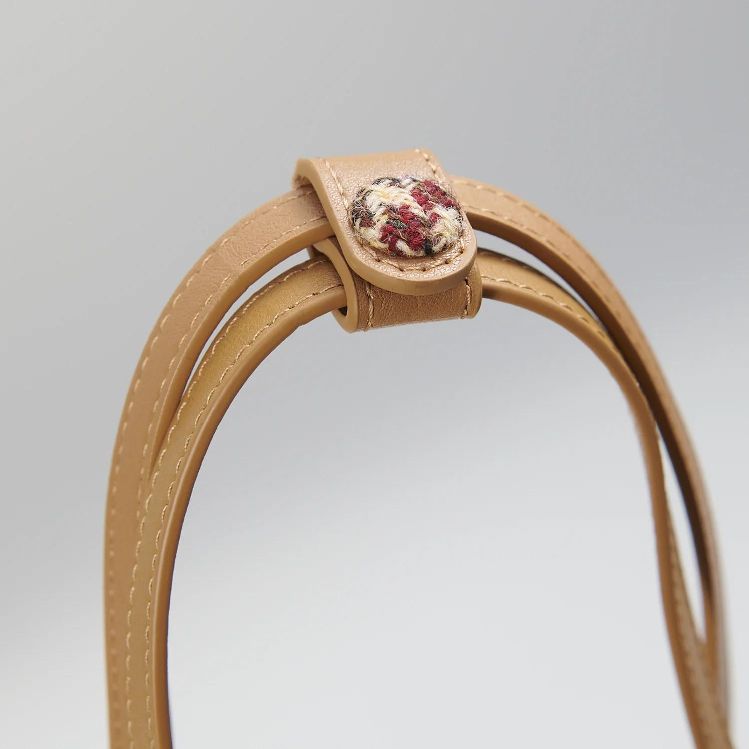 Harris Tweed Clutch, The Orlagh, Islander, Beige Dogtooth - Afbeelding 2