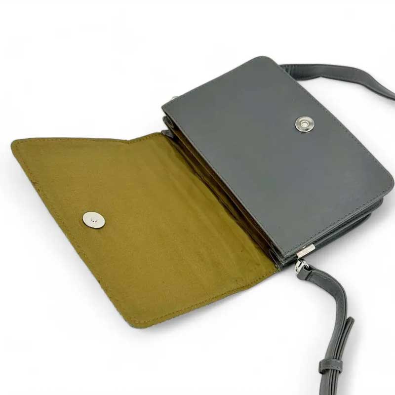 Harris Tweed Quilt Shoulder Bag In Turquoise Herringbone - Afbeelding 3