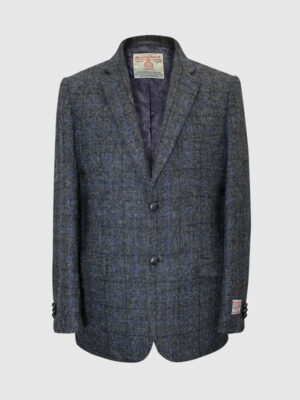 Harris Tweed Colbert, Patrick Jacket - Grey/Blue Check