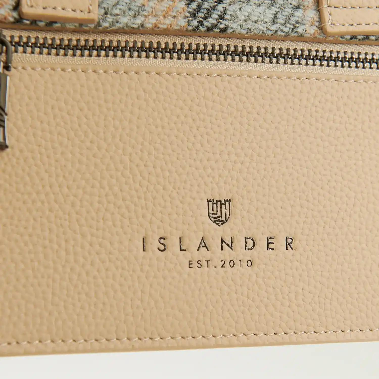 Harris Tweed Clutch, The Leather Mini Satchel, Islander, Islander Tartan - Afbeelding 4