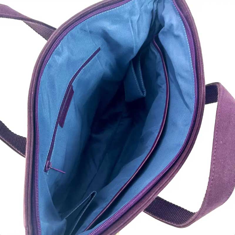 Harris Tweed Travel Messenger Bag In Pastel Pink - Afbeelding 3