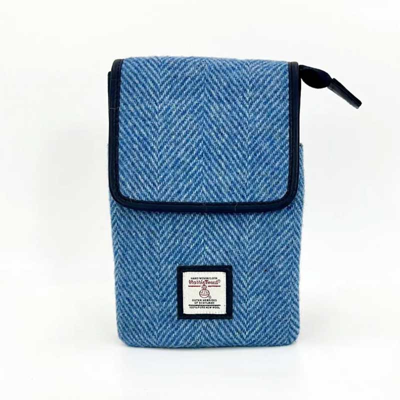 Harris Tweed Mini Crossbody Bag in Sky Blue - Afbeelding 2