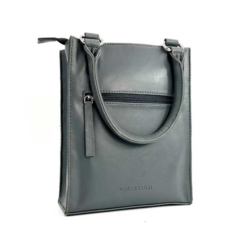 Harris Tweed Quilt Mini Tote Bag In Turquoise Herringbone - Afbeelding 4