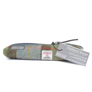 Harris Tweed Highland Range Slim Pencil Case McLeod Plaid