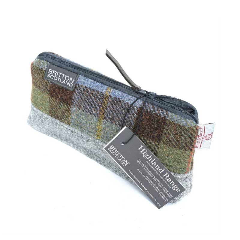 Harris Tweed Highland Range Cosmetic Bag McLeod Plaid