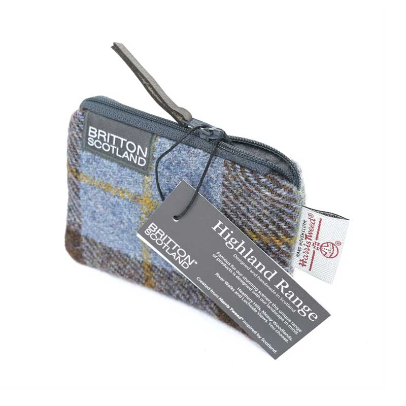 Harris Tweed Highland Card Purse Mcleod Plaid - Afbeelding 2