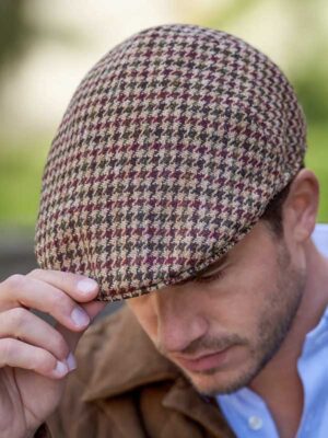 Harris Tweed Cap 626 Country Houndstooth