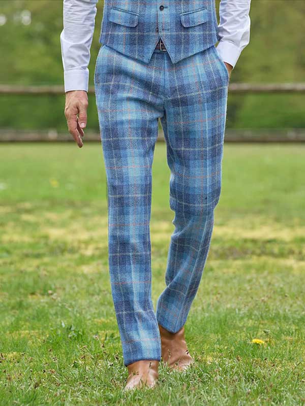 Harris Tweed Pantalon Mr Miller In Jeans Herringbone