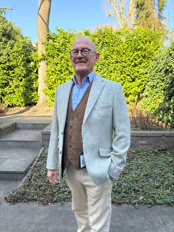 Harris Tweed Jacket London In Light Grey - Afbeelding 2