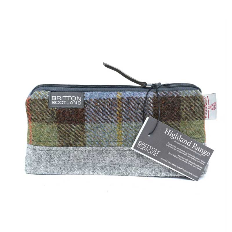 Harris Tweed Highland Range Cosmetic Bag McLeod Plaid - Afbeelding 2
