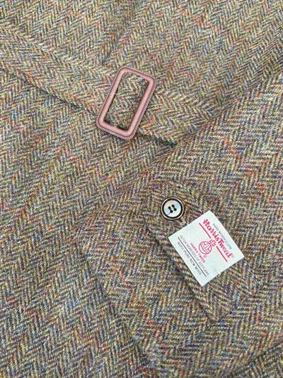 Harris Tweed Overjas Raglan, Brown - Afbeelding 4
