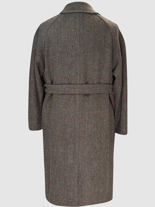 Harris Tweed Overjas Raglan, Brown - Afbeelding 2